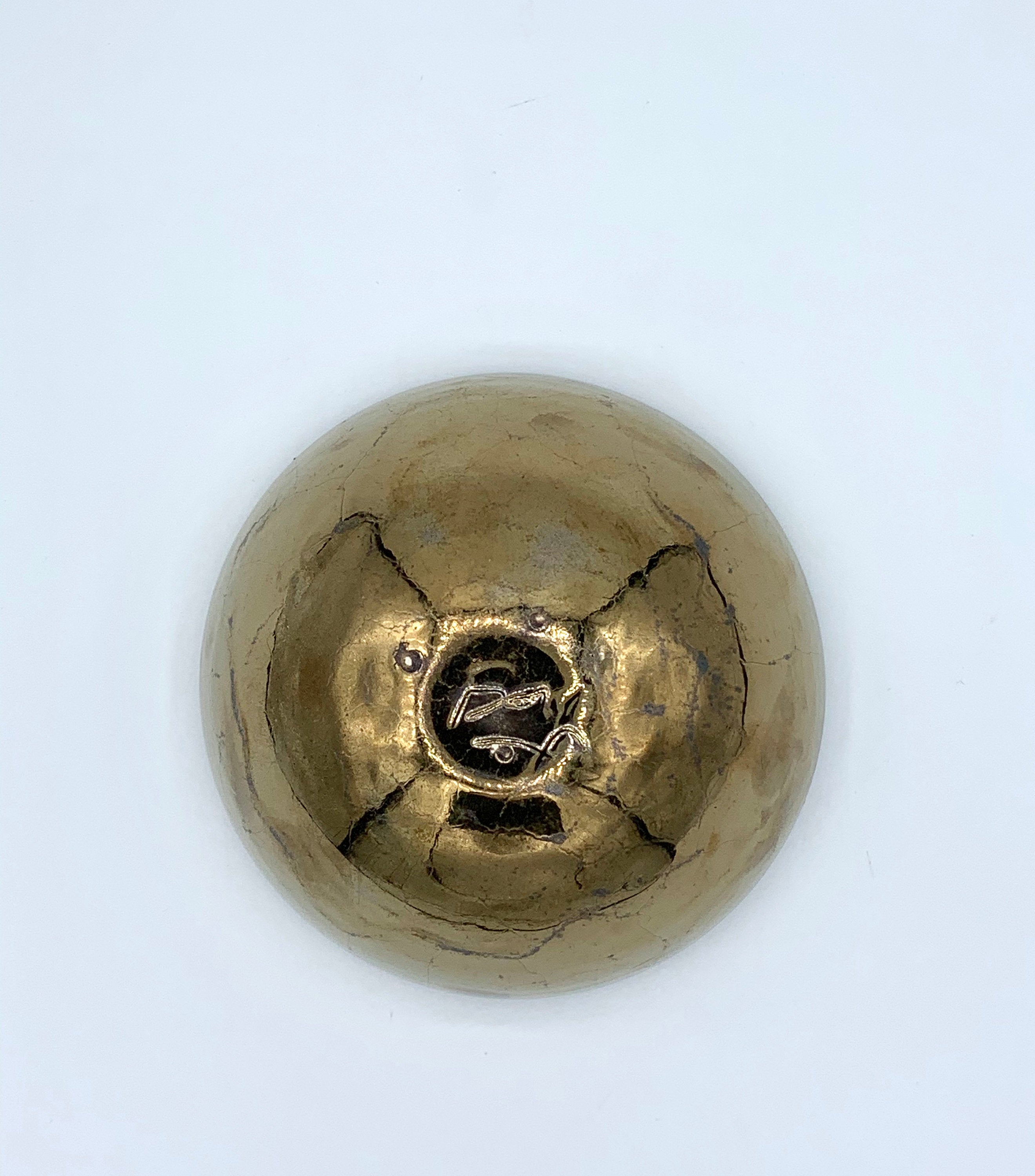 Handmade Ceramic Bowl w/ Exterior Bronze Glaze