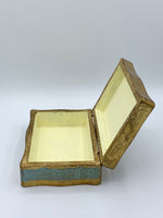 Load image into Gallery viewer, Decorative Jewelry Keepsake Box w/ Hand Painted Gold Leaf
