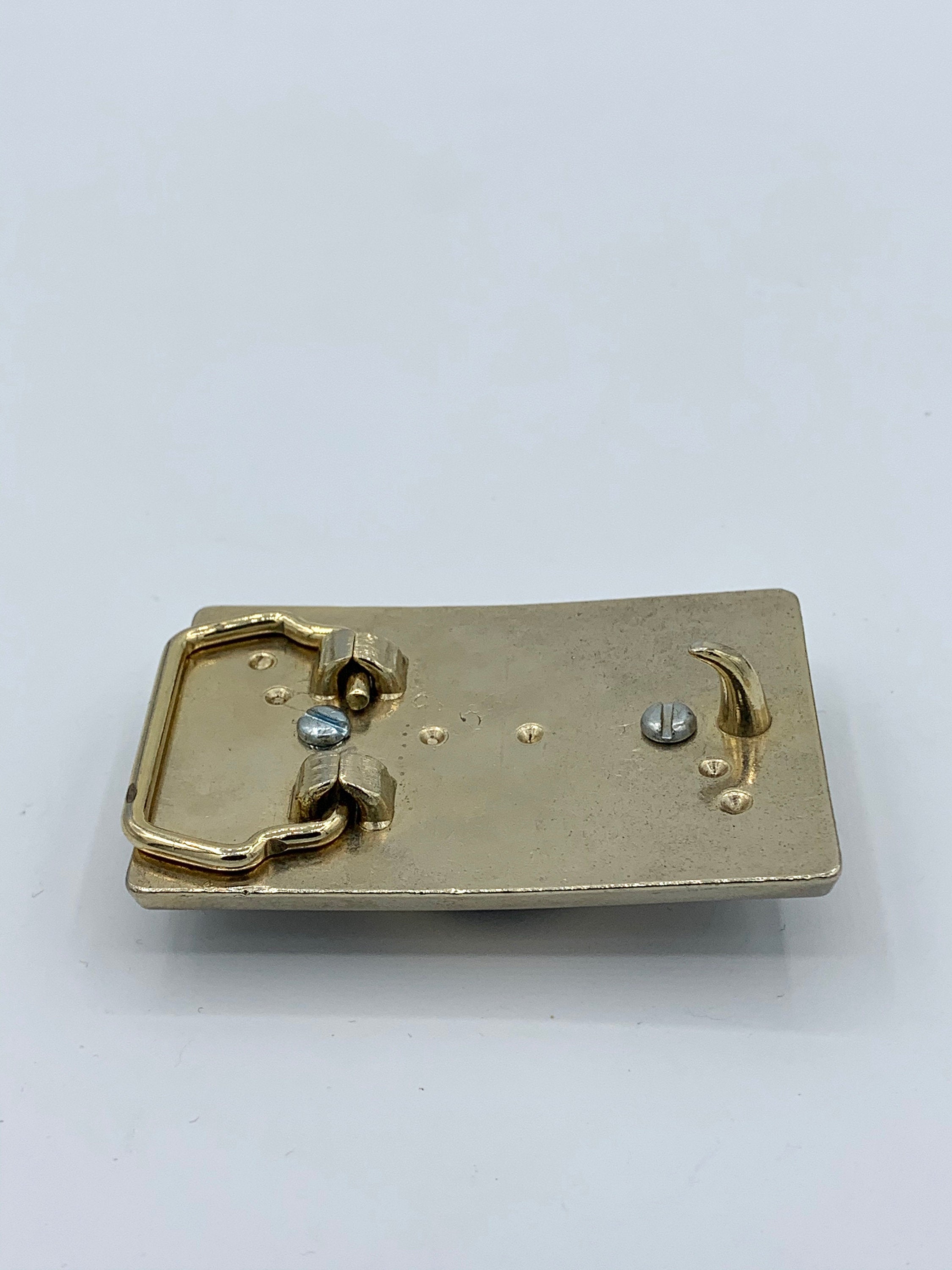 Vintage Art Deco Inspired Silver Tone Belt Buckle