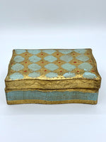 Load image into Gallery viewer, Decorative Jewelry Keepsake Box w/ Hand Painted Gold Leaf
