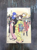 Japanese Postcard Art; "Tori-no-ichi" Artist Yōshū Chikanobu (Toyohara Chikanobu)