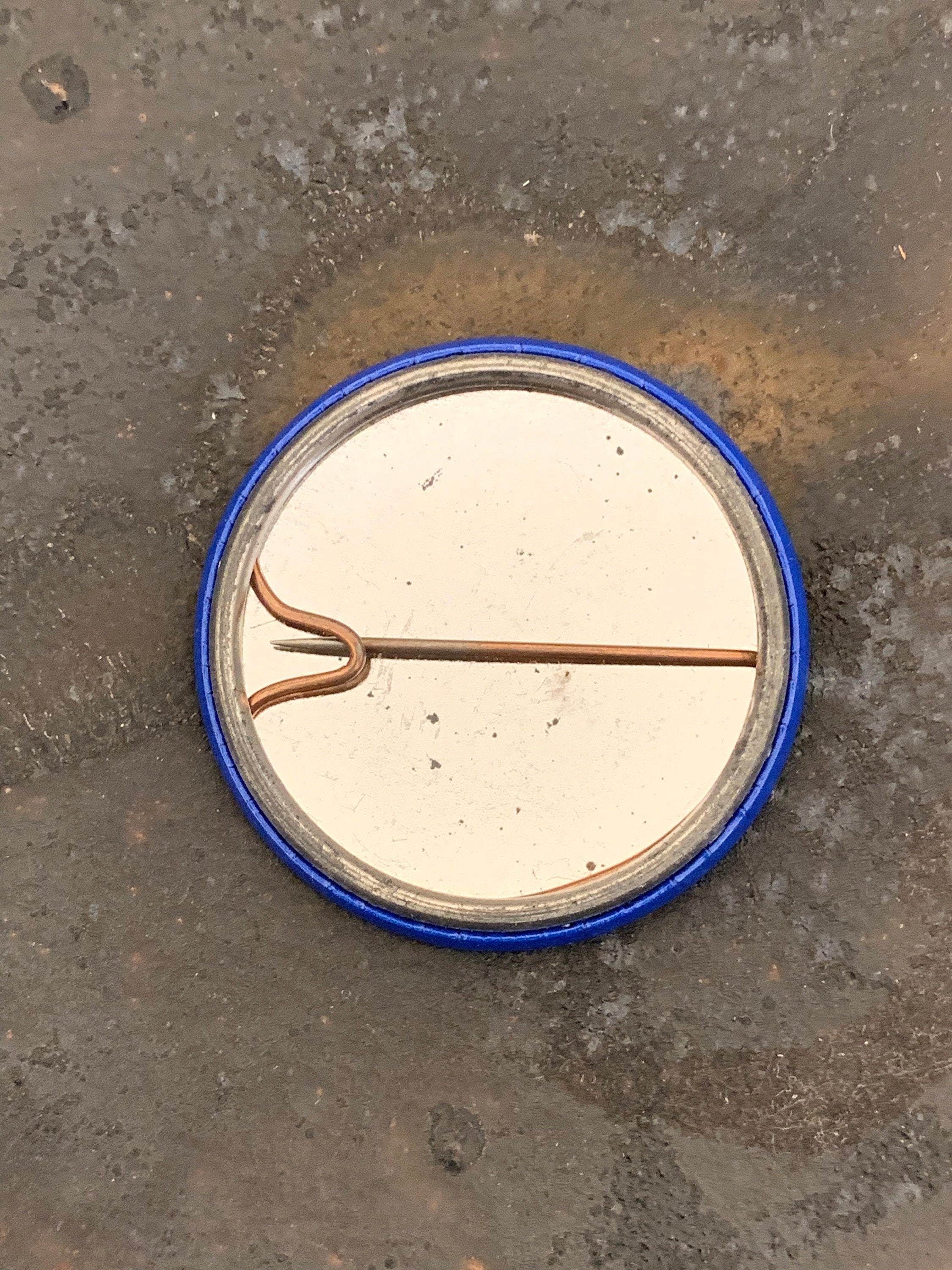 Scotland's For Me! Vintage Retro Pinback Button Scottish Blue Rainbow Accessories