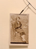 Vintage Postcard Seated Portrait / African American Woman