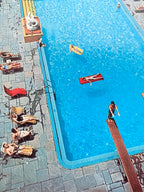 Retro Vintage Postcard, "The Sun and Swim Club Pool, Chase-Park Plaza Hotel", Saint Louis, Missouri