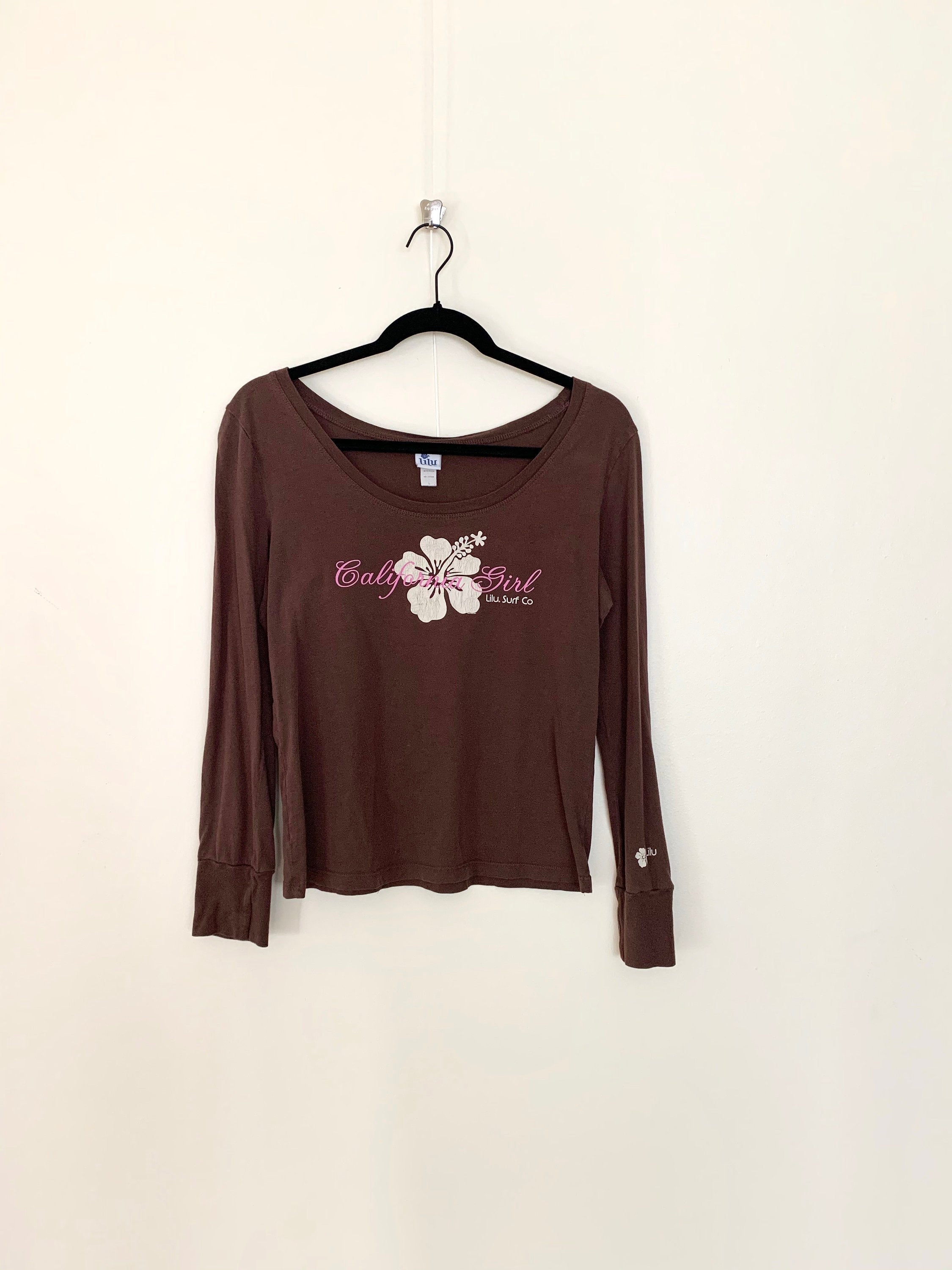 Lilu Surf Co."California Girl" Longsleeve Size Large T-Shirt