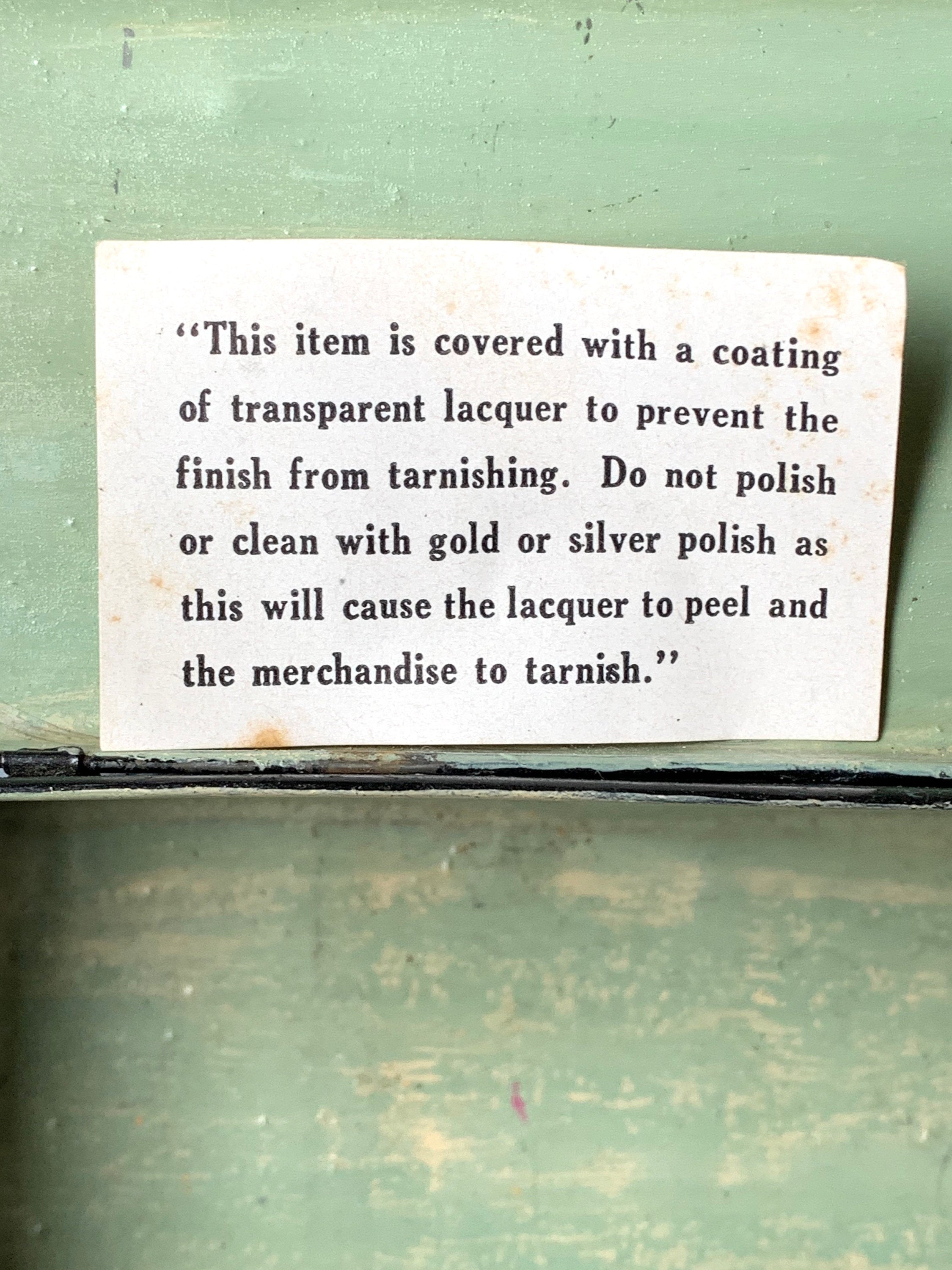 Vintage Hand Painted Metal Trinket Box Keepsake Box Floral Flower Theme