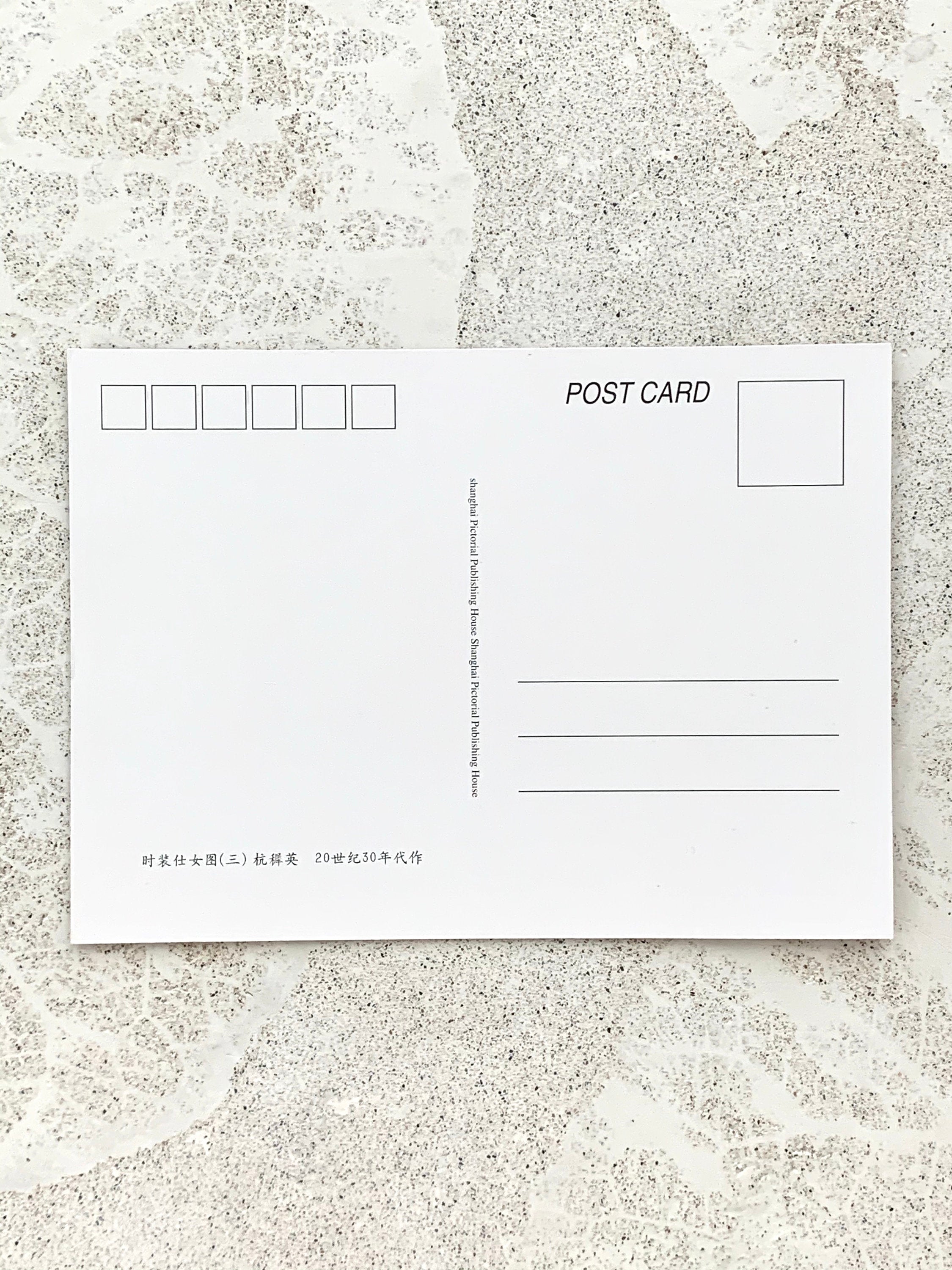 Postcard: Mandolin & Floral Pattern