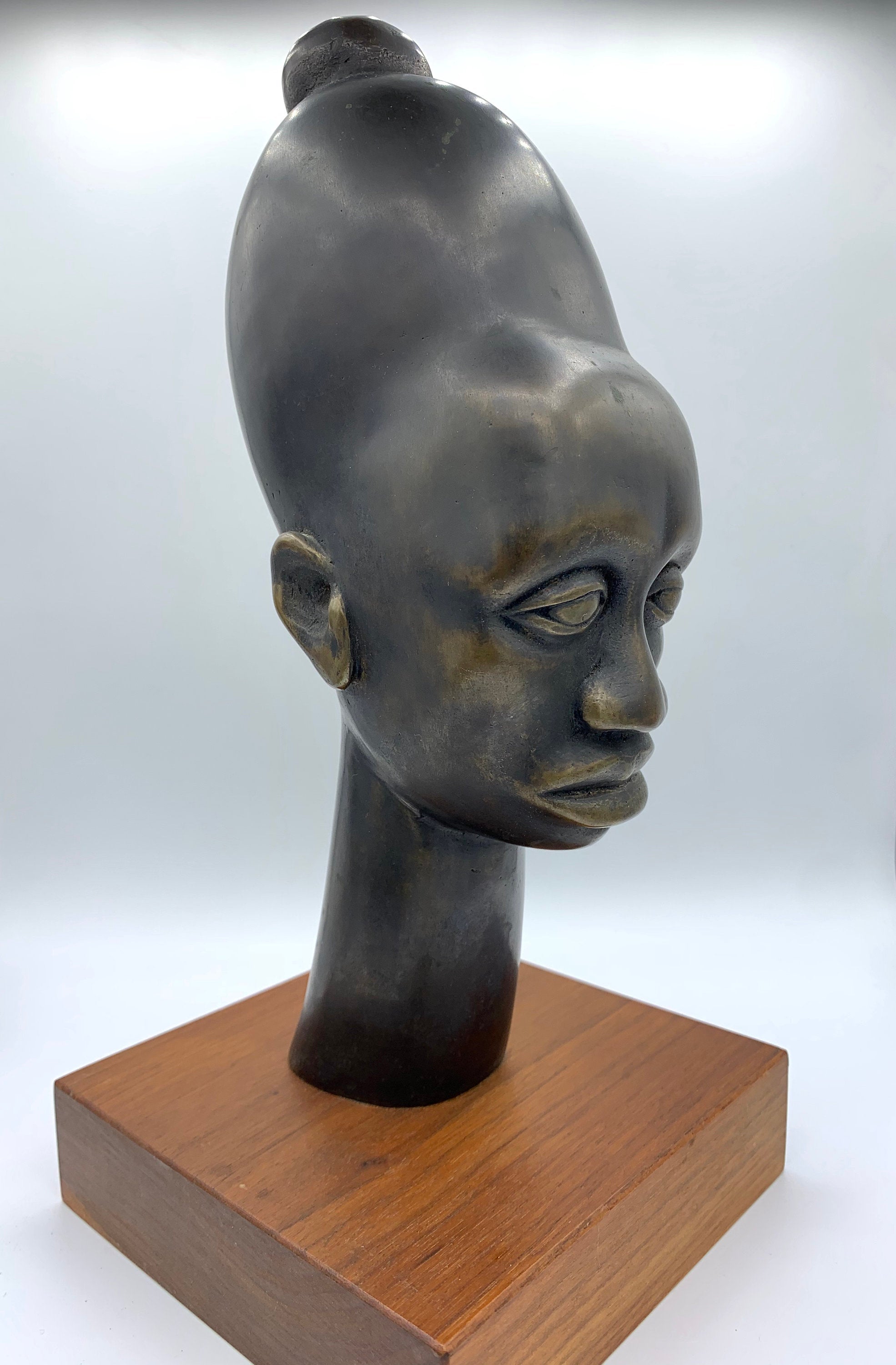 Artist Sculptor Al Weiss Bronze Sculpture “African Queen” 1979, Signed, Dated, Title & Edition Number